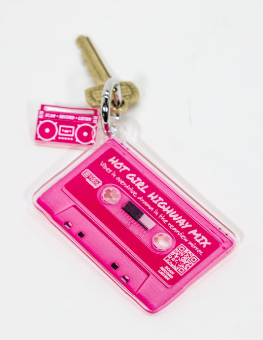 Keychain | Pink "Hot Girl Highway Mix"
