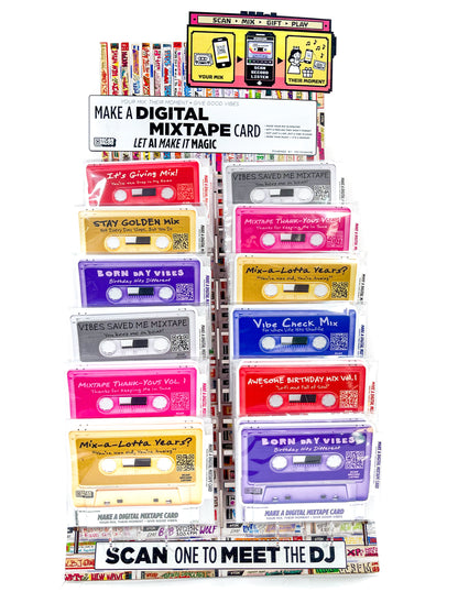 Greeting Card Sticker | Pink "Mixtape Thanks Yous Vol. 1"