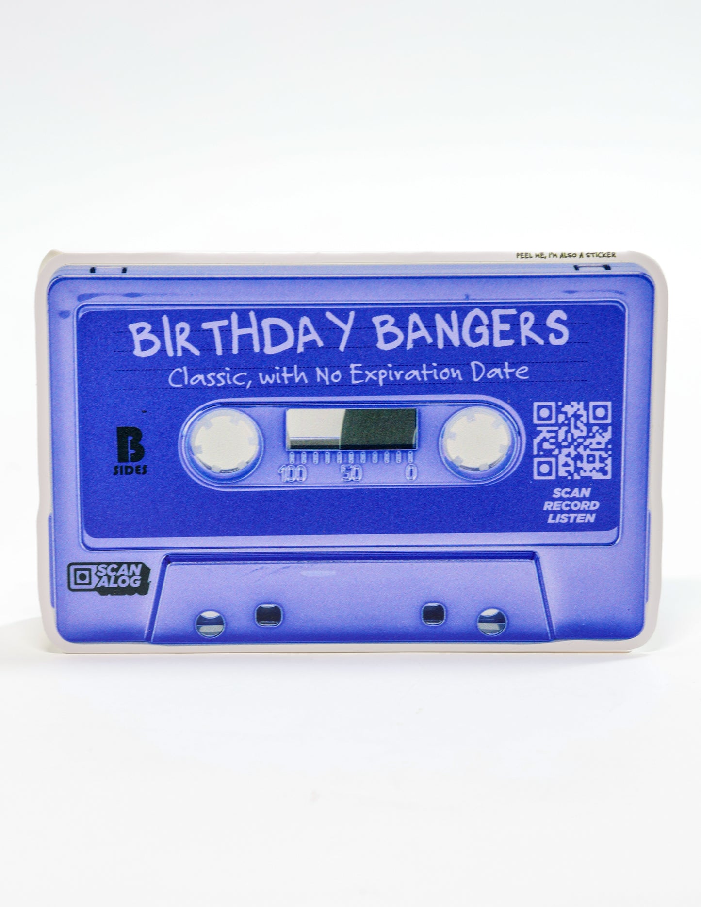 Greeting Card Sticker | Blue "Birthday Bangers"