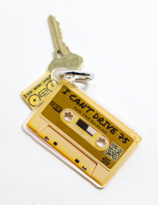 Keychain | Gold "I Can't Drive 75"