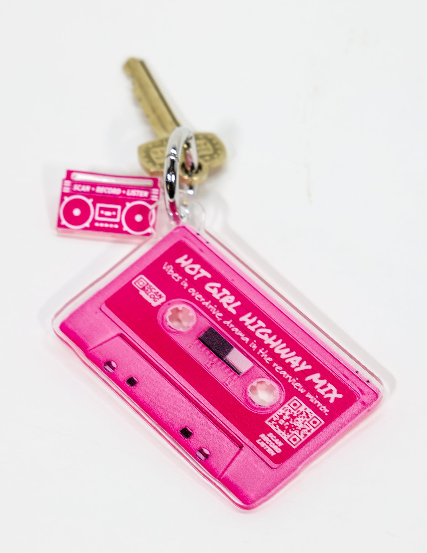 Keychain | Pink "Hot Girl Highway Mix"