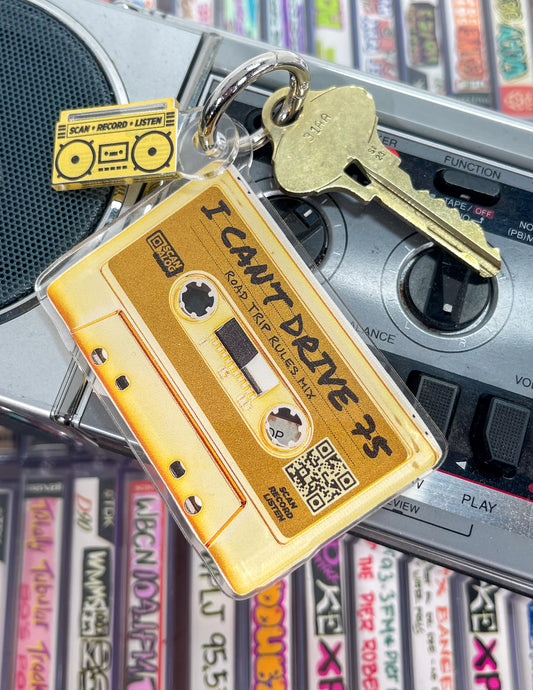 Keychain | Gold "I Can't Drive 75"