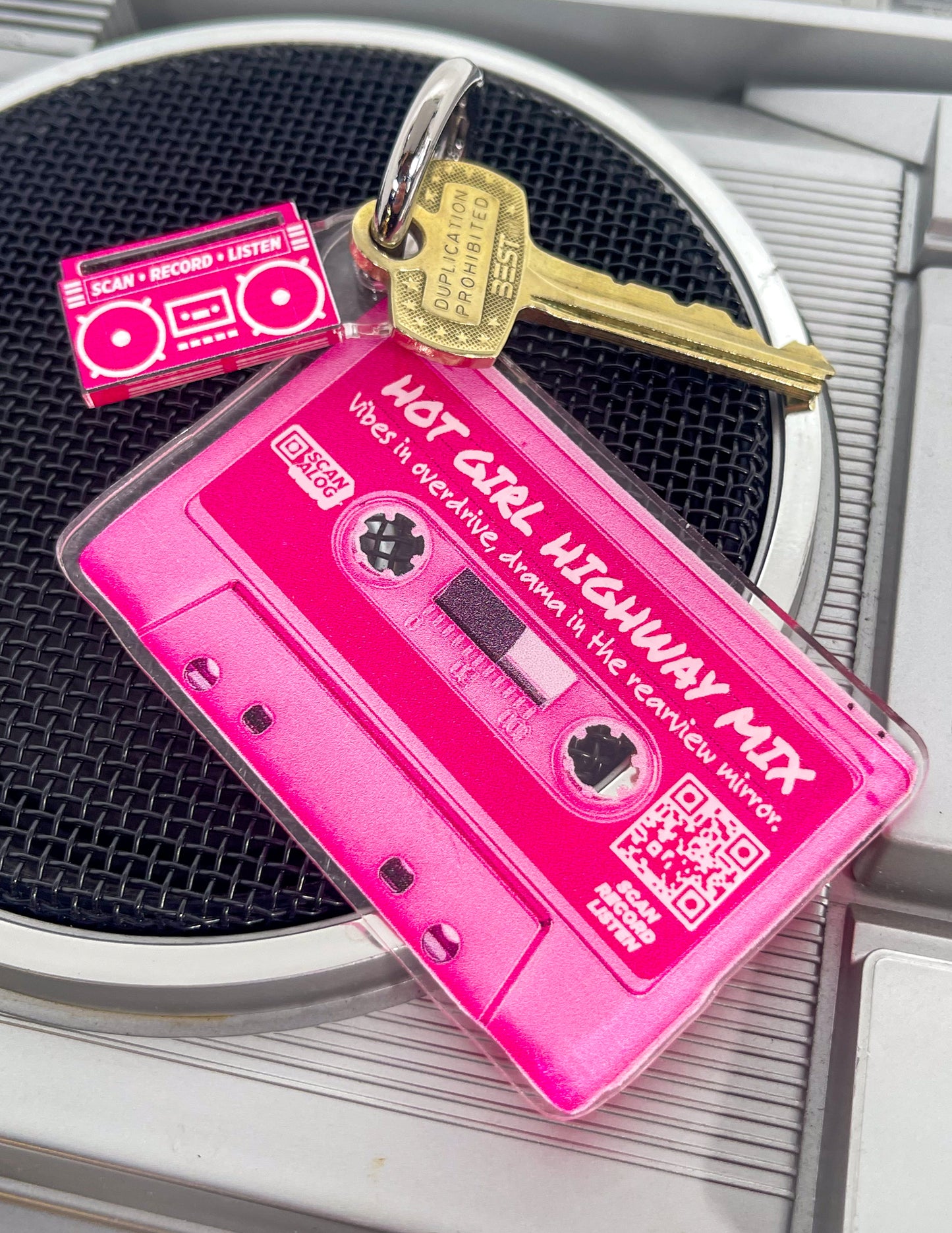 Keychain | Pink "Hot Girl Highway Mix"