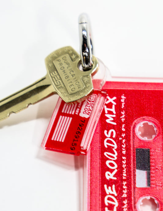 Keychain | Red "B-Side Roads Mix"