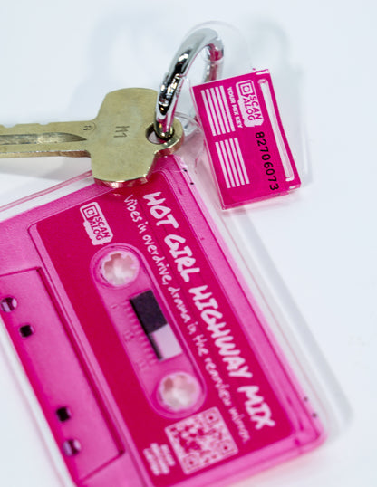 Keychain | Pink "Hot Girl Highway Mix"