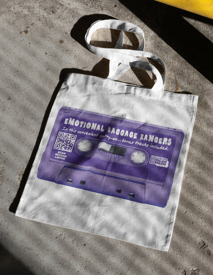 Tote | Purple "Emotional Baggage Bangers"