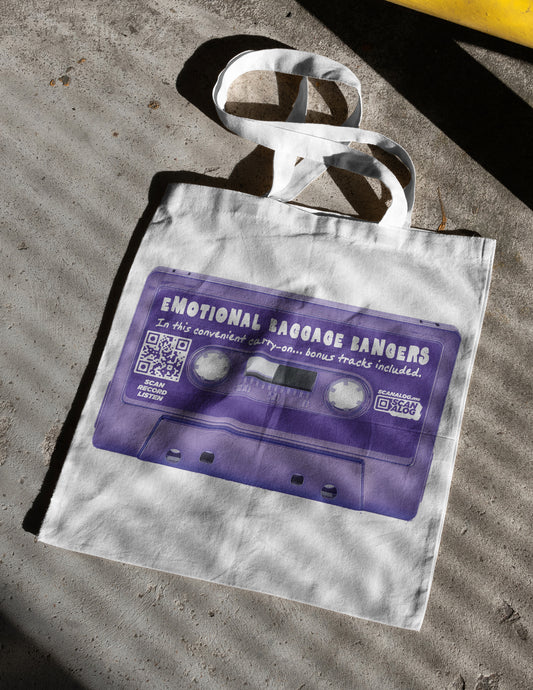 Tote | Purple "Emotional Baggage Bangers"