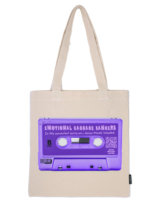 Tote | Purple "Emotional Baggage Bangers"