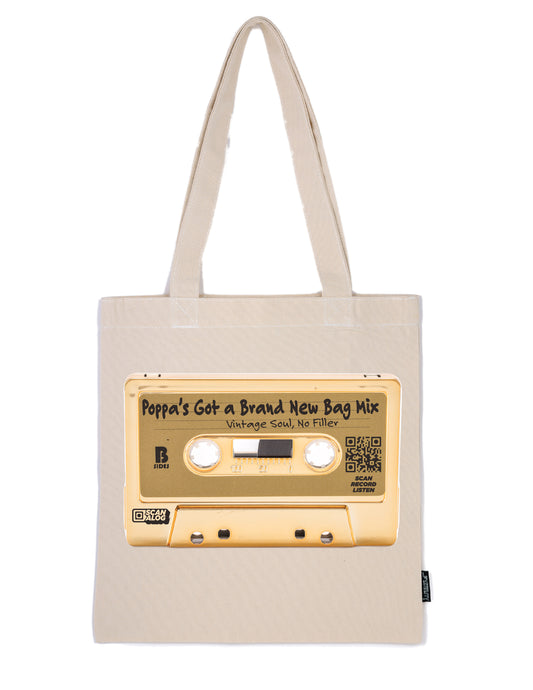 Tote | Gold "Poppas Got A brand New Bag Mix"